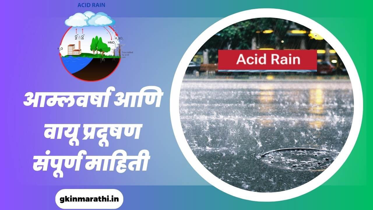 Acid rain and air pollution Information in Marathi